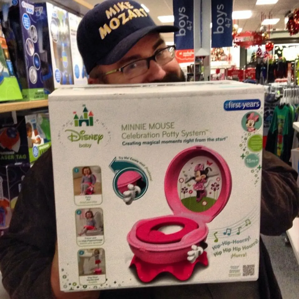 A child-size potty ready for toilet learning